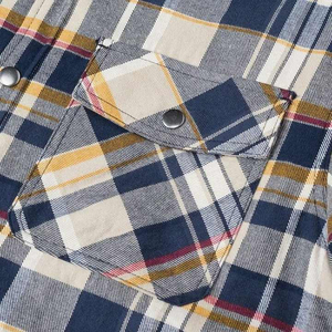 Chemise en flanelle à carreaux multicolore à superposer avec doublure matelassée et chemise de protection approuvée CE pour la moto - Product Image 3