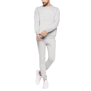 Chándal de invierno de 2 piezas de última moda para hombre, chándal de color sólido de la mejor calidad con logotipo personalizado, chándal al por mayor - Product Image 1