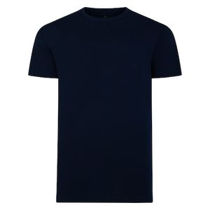 T-shirt classique surdimensionné à col rond pour homme, confortable et élégant, manches courtes respirantes de 300 g/m² avec logo à col rond imprimé - Product Image 1