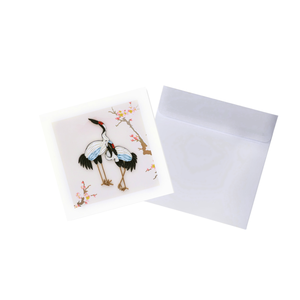 Carte en quilling, design de couple de cigognes, carte en quilling faite à la main, cartes de vœux avec enveloppe pour couple et félicitations de mariage - Product Image 3