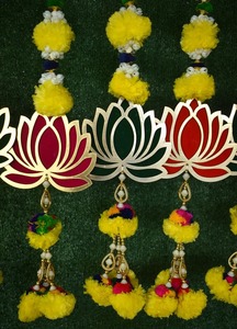 พวงมาลัยบัว3ฟุตประดับงานแต่งดอกดาวเรืองปอมปอมดิวาลีหรือฉากหลังถ่ายรูปสำหรับตกแต่งธีมอเมริกันหรืองานแต่งงาน - Product Image 5