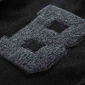 Veste universitaire en laine de haute qualité pour hommes col montant broderie haute rue avant Logo personnalisé collège bombardier mode - Product Image 3