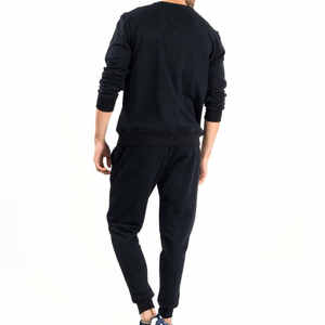 Sweat-shirt deux pièces à col ras du cou pour hommes 100% coton écologique hiver formation tenue décontracté lourd Gsm personnalisé - Product Image 4