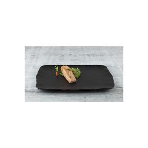 Ensemble de 6 assiettes rectangulaires 33x23 cm, style Wabi-Sabi, pour les occasions festives - Product Image 2