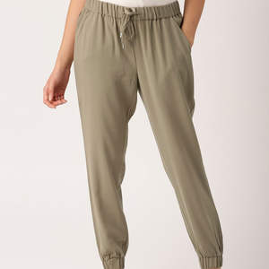 Pantalones Deportivos de Mujer de Cintura Alta con Bolsillos, Estilo Jogger, para Entrenamiento, Invierno, Estilo Informal, Tela de Lona - Product Image 1
