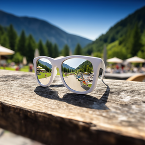 Occhiali Promozionali Personalizzati Klagenfurt UV400 con Lenti a Specchio - Product Image 3