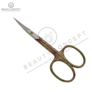 Tijeras para Cutículas con Logotipo Personalizado, Instrumentos de Belleza para el Cuidado de las Uñas, para Manicura y Pedicura, Hoja Recta para Diestros, Mango de Color - Product Image 2