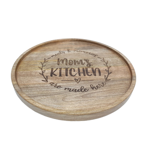 ถาดและชามไม้อะคาเซียถาดกลมดีไซน์หรูหราตกแต่งตามธรรมชาติสำหรับเสิร์ฟในร้านอาหารและโรงแรมจำนวนมาก - Product Image 4