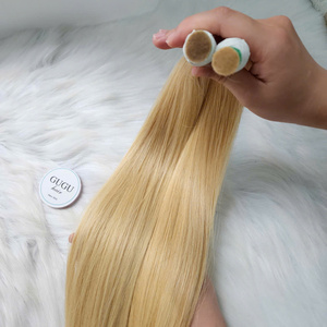 Venta al por mayor sin procesar cutícula alineada hueso recto doble dibujado paquetes de cabello humano crudo vietnamita cabello con estilo Yaki - Product Image 5