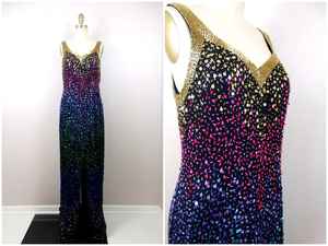 Robe de soirée noire antistatique sans manches motif longue forme de corps robes de cocktail pleine longueur pour les événements - Product Image 6