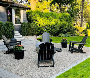 HDPE gấp adirondack ghế đa chức năng giữ cốc thời tiết chống cháy Pit ghế hiên hiên bên hồ bơi-Bàn Ngoài Trời - Product Image 2