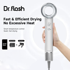 Dr Flash Profesyonel Salon Saç Kurutma Makinesi Seti İyonik Teknoloji ile Hızlı Kurutma, Düzgün Şekillendirme ve Ev İçin Güvenilir Performans - Product Image 1