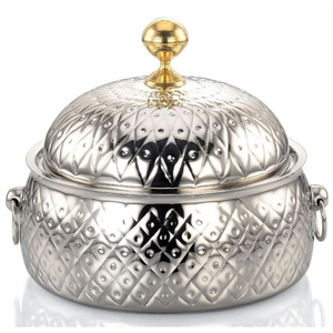 จานอุ่นอาหารจานเสิร์ฟอาหารสแตนเลสสำหรับจัดอาหารของหวานที่บ้าน - Product Image 5