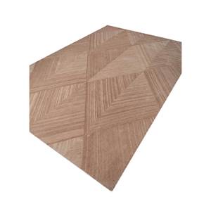 พรมขนสัตว์ทอมือลายเรขาคณิตสีโครมาเบจบราวน์ ดีไซน์แจ็คการ์ด สำหรับห้องโถงทางเดินในบ้าน รูปทรงสี่เหลี่ยมผืนผ้า ขนาด 4 เมตร หนา 10 มม. รุ่น Top-294 สำหรับห้องนั่งเล่น - Product Image 2