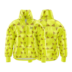 Veste bomber matelassée légère imperméable confortable à col roulé unisexe à prix personnalisé, impression personnalisée - Product Image 4