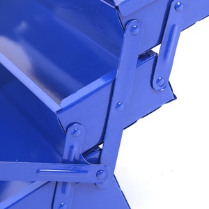 Portátil <span class=keywords><strong>plegable</strong></span> doble apertura 5 bandejas apilables metal azul almacenamiento <span class=keywords><strong>de</strong></span> <span class=keywords><strong>herramientas</strong></span> <span class=keywords><strong>caja</strong></span> <span class=keywords><strong>de</strong></span> <span class=keywords><strong>herramientas</strong></span> <span class=keywords><strong>de</strong></span> hierro - Product Image 2