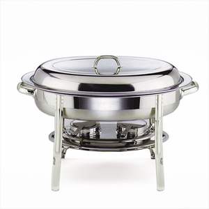 Stainless steel chafing dish set for party hosting events restaurant buffets wedding catering and banquet <b>displays</b> - Product Image 3