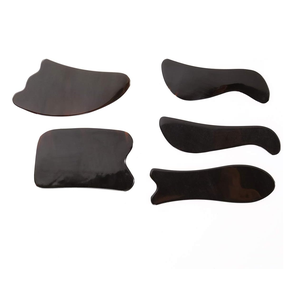 Venta caliente cuerno de búfalo Gua Sha cuerno raspado herramientas de masaje 100% cuerno de buey de búfalo Natural Gua Sha masaje Facial - Product Image 2