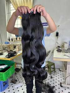 Bundles de vague de corps de couleur naturelle 100% extensions de cheveux de vague de corps vierges bruts remy vietnamiens à double tirage - Product Image 4