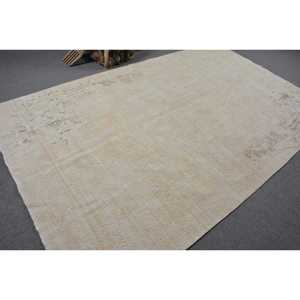 พรมตุรกี ขนาด 6.1x9.7 ฟุต (186x296 ซม.) สีเบจ ลายดอกไม้ สไตล์วินเทจ - Product Image 2