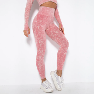Mallas deportivas informales sólidas para correr al aire libre para mujer, mallas deportivas transpirables de secado rápido, pantalones de Yoga ajustados para entrenamiento de melocotón - Product Image 2