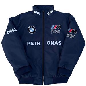 Unisex High Quality <b>F1</b> <b>Vintage</b> Racing <b>Jacket</b> Leather Waterproof Windproof Custom Stand Collar Zipper Closure Winter Motorcycle - Product Image 1