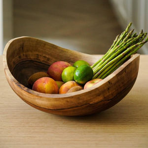 Bol à fruits décoratif en bois pour pâte dernière conception fantaisie fabrication bol à pâte en bois massif d'acacia personnalisé bol à salade taille personnalisée - Product Image 2