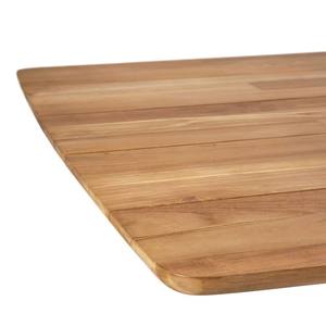 Table à manger ronde en bois massif moderne, finition naturelle, 4 à 10 places, meubles de salle à manger - Product Image 3