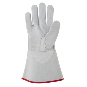 Venta al por mayor de guantes de soldadura de cuero de piel de cabra negro de calidad superior/Nuevo último diseño 2025 Guantes de soldadura - Product Image 4