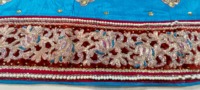 Ensemble de tissus nigérians pour femmes adultes, bleu turquoise africain, 100% fait main, motif dessiné à la main, orné de pierres, style africain, vente en gros