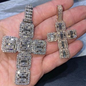 Colgante de diamante 925 esterlina de alta calidad personalizado Iced Out Silver Hip Hop colgante Moissanite joyería fina colgantes y dijes - Product Image 2