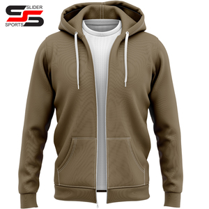 Sweat-shirts à capuche à fermeture éclair pour hommes et femmes, 100% polyester respirant, impression par sublimation avec logo personnalisé - Product Image 5