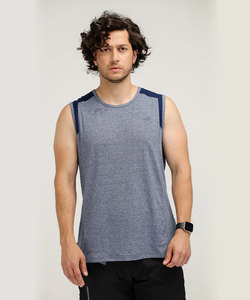 Summer Men's Sporty Muscle Fit Tank Top 100% Cotton Breathable Sleeveless Gym Sports Fitness Workout Quick Dry Custom <b>Logo</b> Plain - Product Image 2