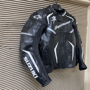 Veste de moto pour hommes à prix de gros du fabricant pakistanais Veste en cuir coupe-vent de haute qualité imprimée en ligne à la mode - Product Image 5
