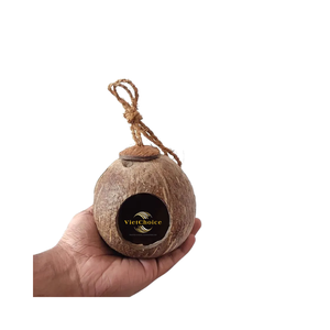 Nido para Pájaros Hecho a Mano con Cáscara de Coco, Casa Natural Segura para Aves de Compañía y Decoración - Product Image 6