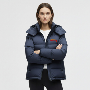 Chaqueta Acolchada de Invierno para Mujer, Personalizada, Elegante, Ultra Cálida, Impermeable, de Algodón Teñido, Informal, Transpirable, Ligera, con Perlas - Product Image 4