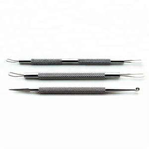 Treatment Set Beauty Care Instruments Premium Stainless Steel 3-Piece <b>Blackhead</b> & Whitehead <b>Remover</b> <b>Tools</b> - Product Image 3