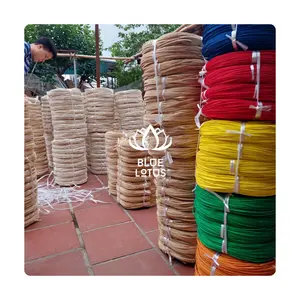 SUPPLIER RATTAN CORE NATURAL RAW RATTAN MATERIAL ROUND CORE RATTAN CANE FROM VIET NAM BLUE LOTUS MS. AMELIA +84 855 014 447
