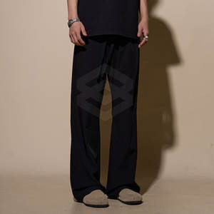 Custom Made <b>High</b> Quality Men Flare <b>Trouser</b> <b>Elastic</b> <b>Waist</b> Casual Breathable Cotton New Arrival Made in Pakistan - Product Image 6