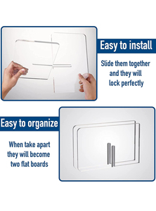 Versatile Clear Acrylic Book and Tablet Display Stand Stylish <b>Easel</b> for Books, Magazines, Comics, Phones, and Tablets - Product Image 3