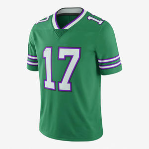 Maillot de football américain personnalisé avec nom de l'équipe par sublimation complète, 100% polyester, respirant, col en V, pour adultes - Product Image 3