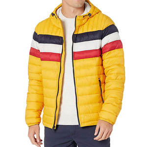 Vêtement d'extérieur pour homme à capuche, design personnalisé, tendance, en duvet de plumes, veste matelassée, doudoune - Product Image 1