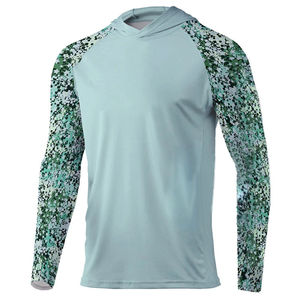 Camisas de Pesca Unisex Cómodas y Transpirables de Tela Tejida de Manga Larga con Protección Solar UPF 50+, Tallas Grandes, Secado Rápido, Diseño Sólido, Ropa de Senderismo - Product Image 1