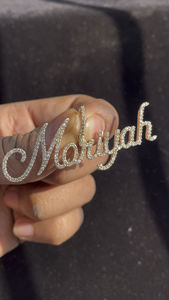 Colgante de Plata con Incrustaciones de Moissanita de Alta Gama, Estilo Hip Hop, Corte Brillante, Personalizable con Nombre, Joyería Masculina, Disponible al por Mayor - Product Image 3