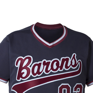 Uniformes d'entraînement de baseball OEM les plus vendus, haute qualité, personnalisés, col en V, manches courtes, unisexe, respirants, grandes tailles - Product Image 4