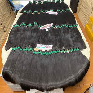 Cuticle Aligned Vietnamese Human Hair 100% Remy Bulk Hair Extension Double Drawn high quality - Product Image 5
