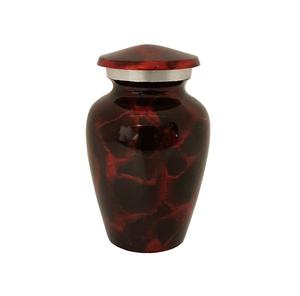 โกศอะลูมิเนียมสีดำและแดงสำหรับขี้เถ้าขี้เถ้าที่ระลึกดีไซน์พื้นผิว - Product Image 2