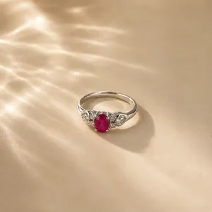 Liora Fine Jewelry Radiant Cut Topaz and Oval Cut Opal <b>Dainty</b> <b>Ring</b> Handmade Geometric Design - Product Image 2