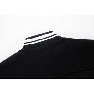 Chaqueta universitaria con bordado personalizado, ropa informal elegante, chaqueta de béisbol universitaria de gran tamaño, moda deportiva para exteriores - Product Image 5