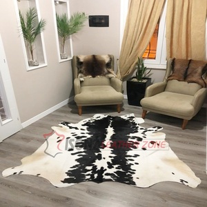 ISONZ Piel de vaca natural con pelo, marrón y blanca, al por mayor, atractiva, de 1.2-2.0mm de grosor, 30 pies, tamaño personalizado para calzado - Product Image 6